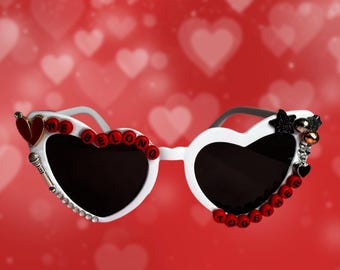 Gafas de sol de corazón personalizadas hechas a mano We Belong Together Shades + regalo sorpresa