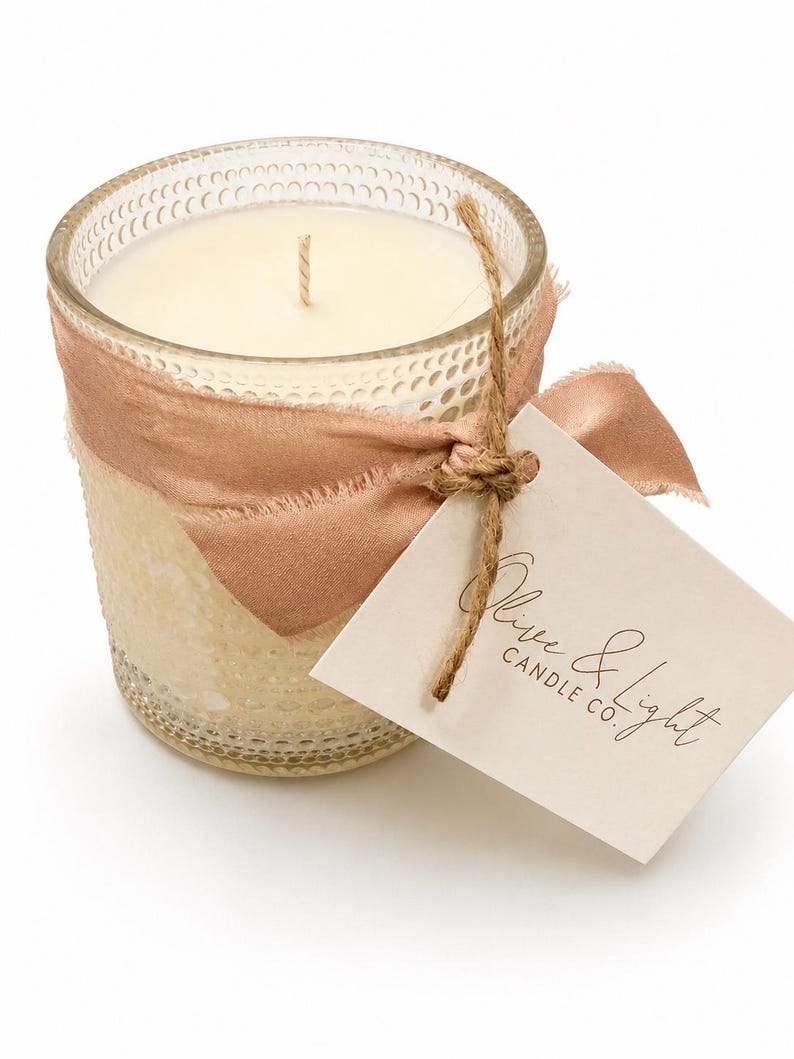 Sweet Vanilla & Caramel — Glass III Candle — Sustainable Glass Vessel