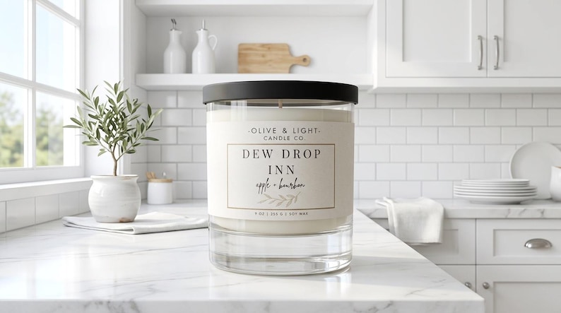 Dew Drop Inn Candle — Apple & Bourbon