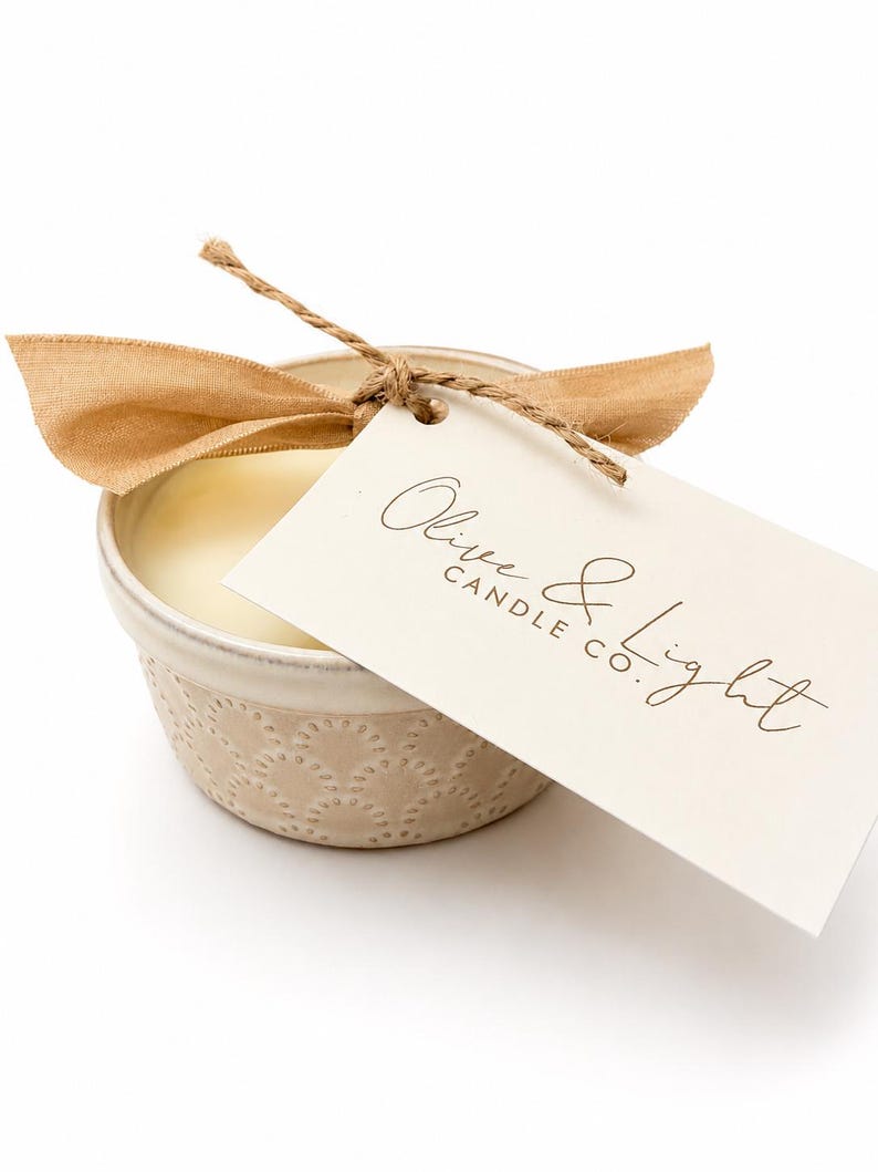 Mandarin & Lemon — 4 oz Candle — White Ceramic Vessel