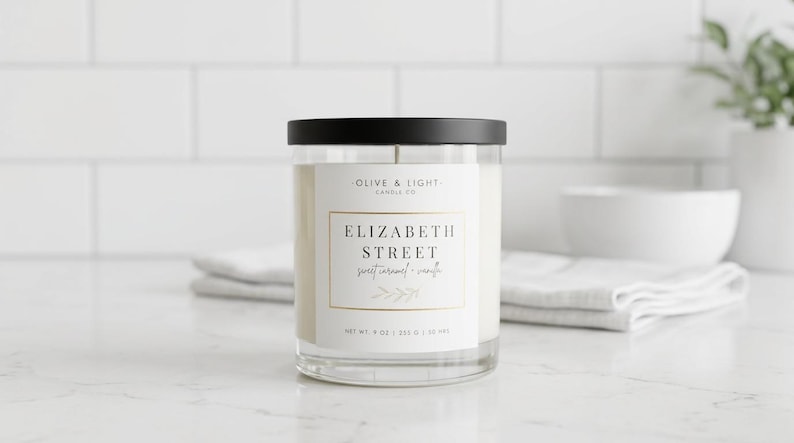 Elizabeth Street Candle — Sweet Caramel & Vanilla