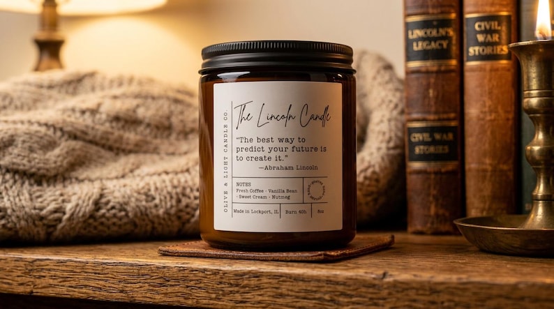 Lincoln Candle — Fresh Coffee & Vanilla Bean