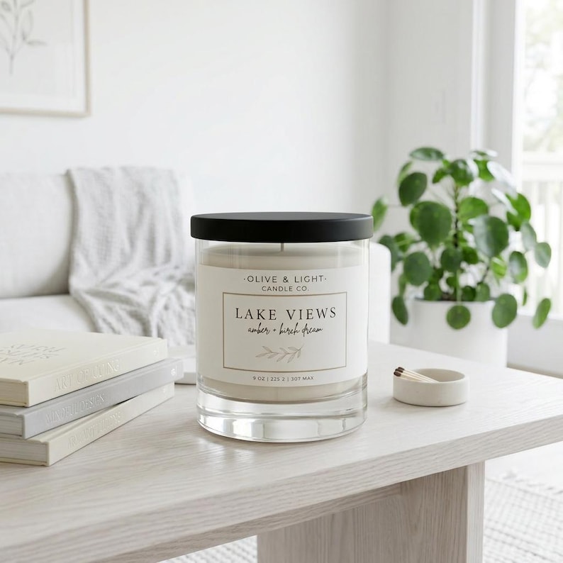 Lake Views Candle — Coffee & Sweet Cream