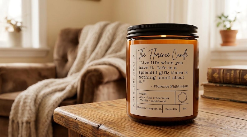 Florence Candle — Inspirational Quote