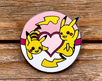 Pikachu Love Ball Pokemon Hard Enamel Pin