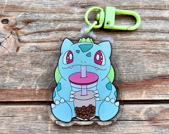 Bulbasaur Bobasaur 2 Inch Acrylic Keychain Charm