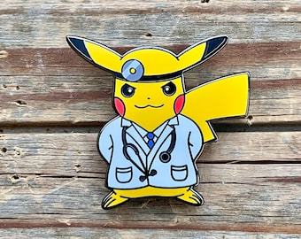 Doctor Pikachu Medical Pokemon Hard Enamel Pin