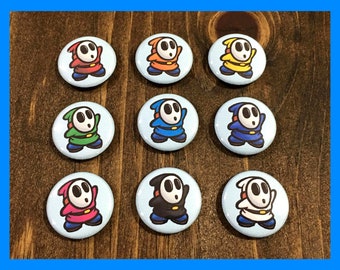 Shy Guy Button Magnet Set