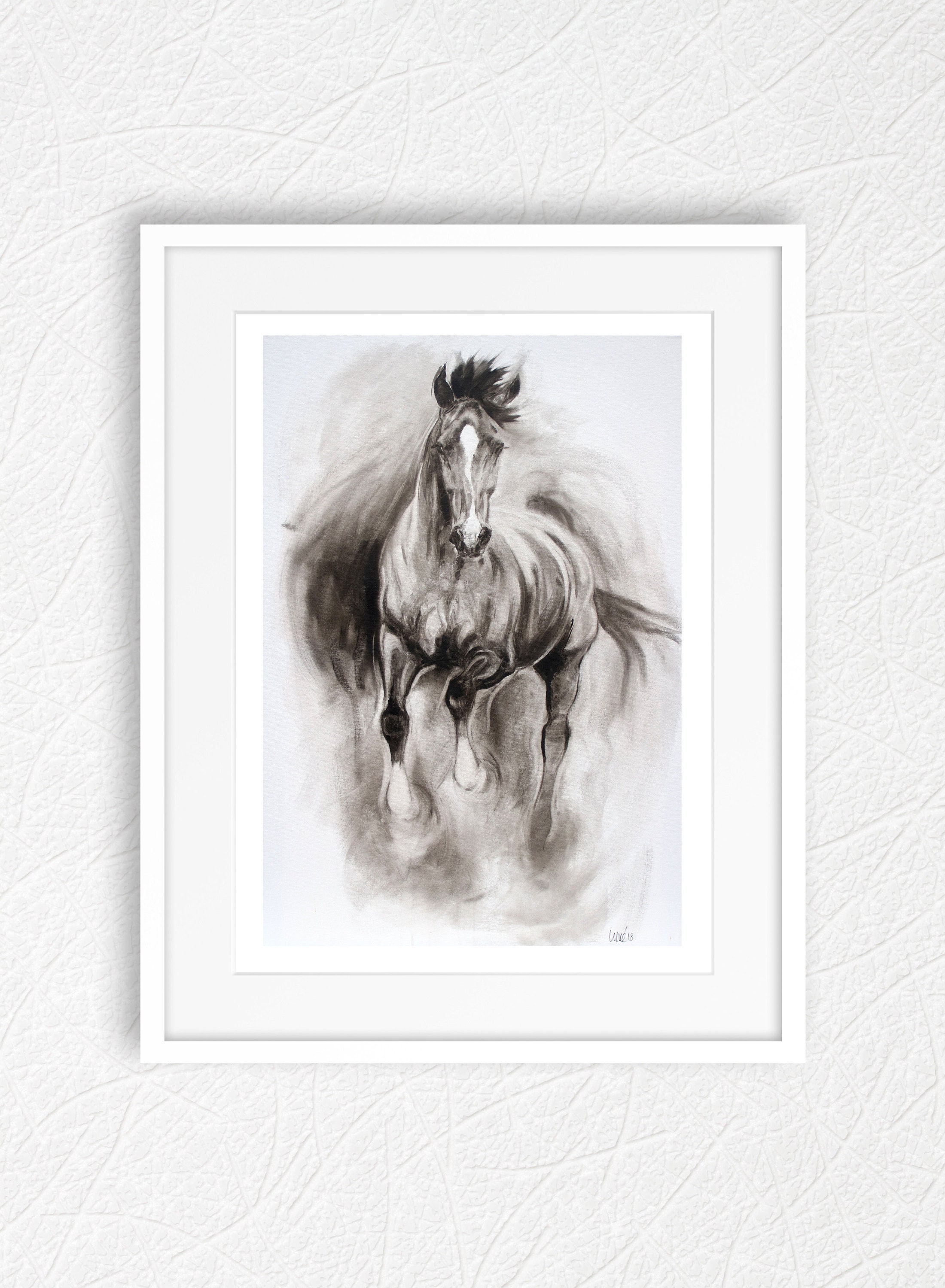 SALE Horse art print equestrian painting Gift for horse Etsy
