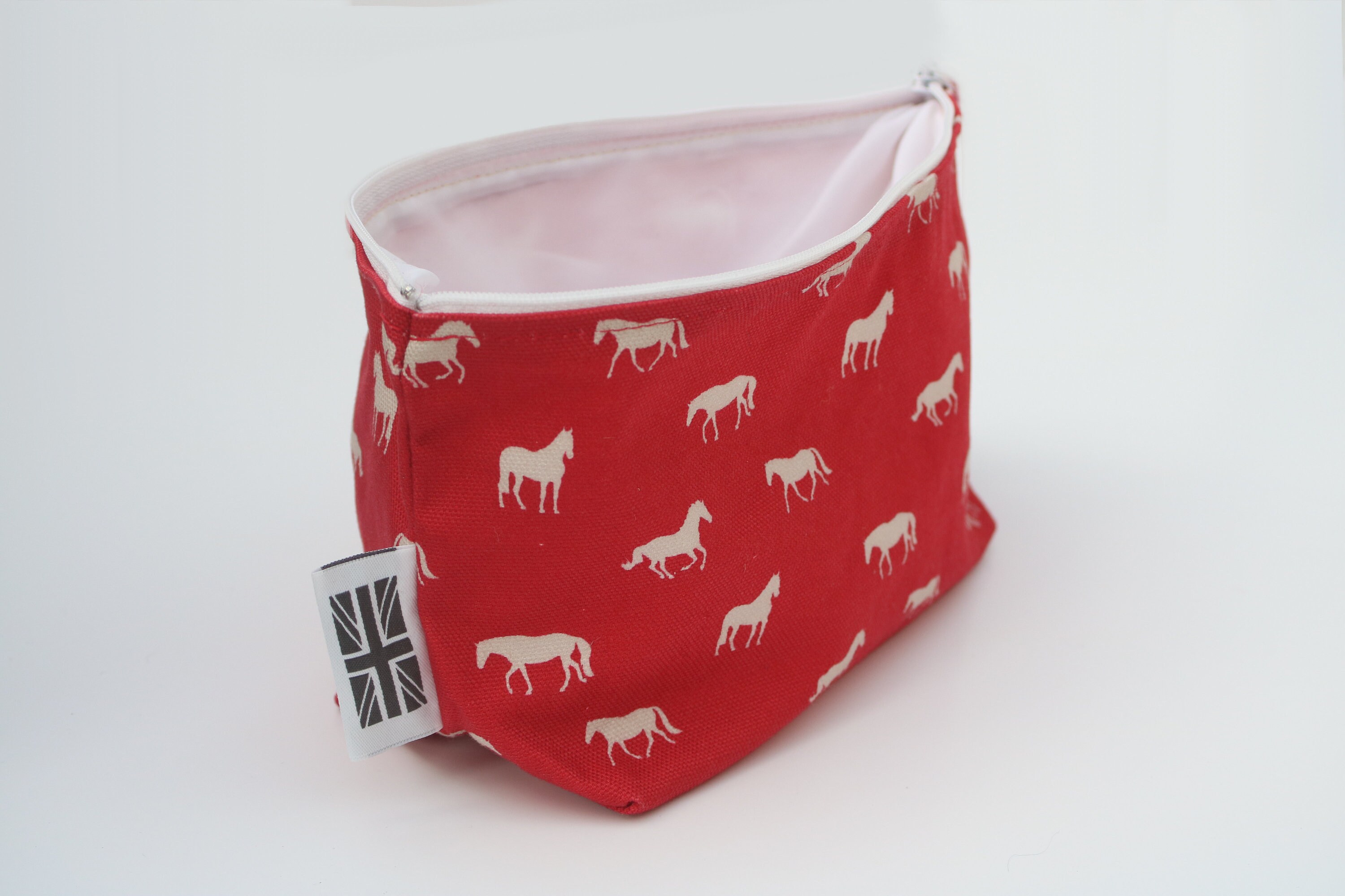 Horse Wash Bag Cosmetic Bag Bright Horse Print Purse Make up Etsy UK
