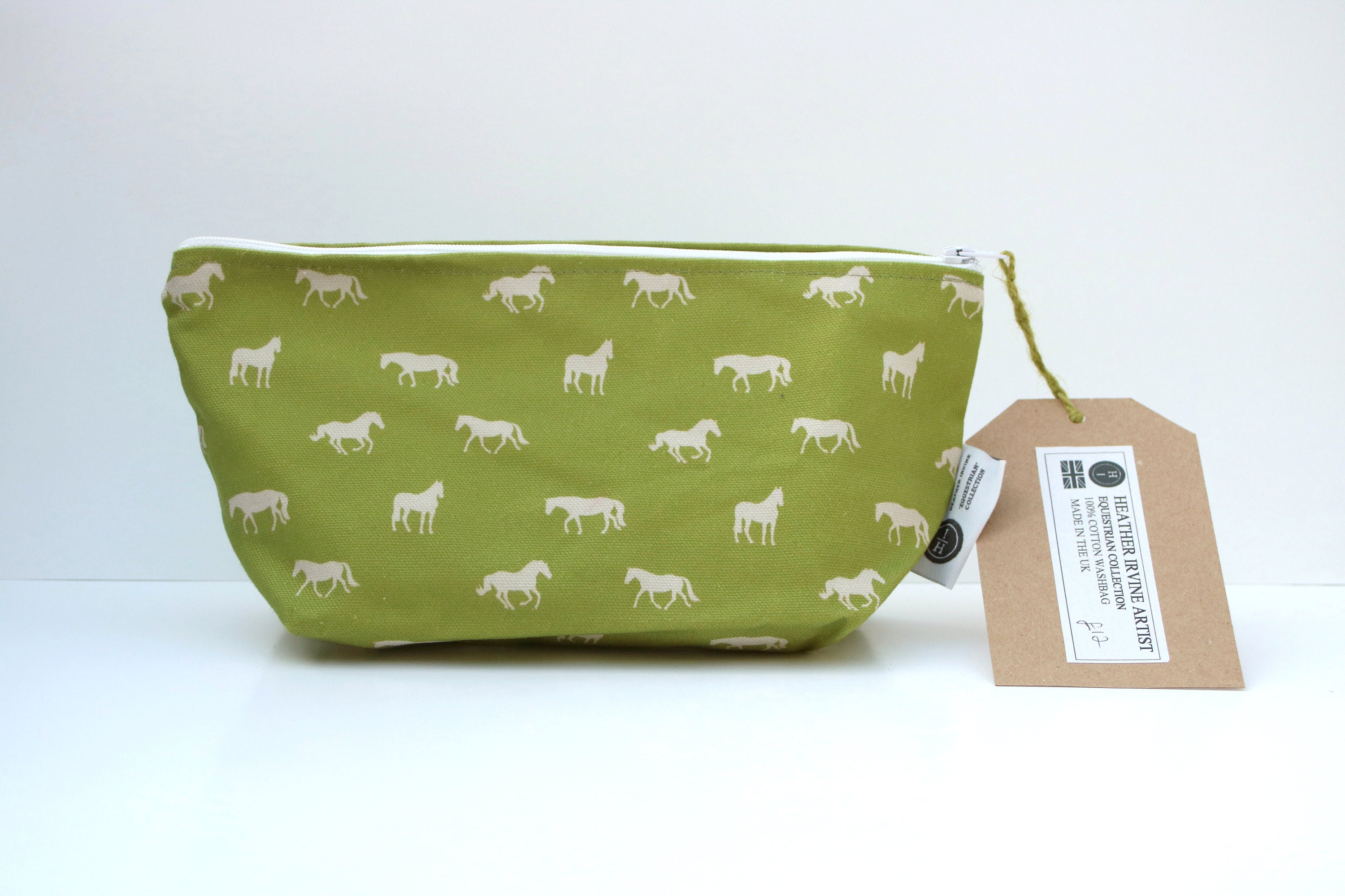Horse Wash Bag Cosmetic Bag Bright Horse Print Purse Make up Etsy UK
