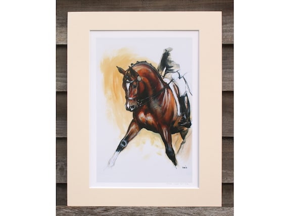 Horse Print Equine Art Lover Gift Matted Ireland - English Equestrian Home Decorations Uk Horse Print Equine Art Lover Gift Matted Ireland - English Equestrian Home Decorations Uk
