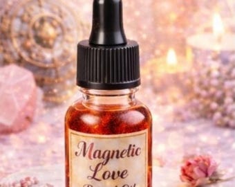 Olio rituale MAGNETIC LOVE, attrazione, romanticismo, passione, manifestazione degli incantesimi