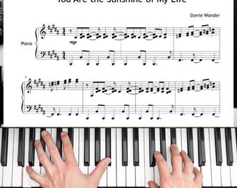 You Are the Sunshine of My Life Piano (Stevie Wonder, Grade 6 Jazz Arrangement)