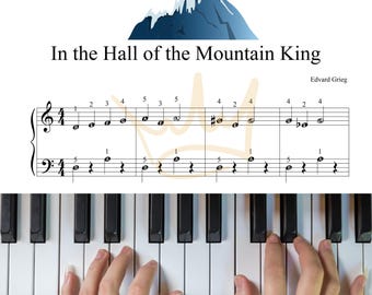 In the Hall of the Mountain King Sheet Music - Simple Piano Notes for Beginners