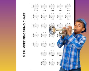 Trumpet Fingering Chart: Beginner Notes and Valve Combinations