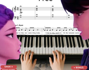 Free from Demon Hunters Sheet Music, KPOP Theme (Beginner PDF with MP3)