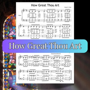 How Great Thou Art Sheet Music - Piano with SATB Choir and MP3 Rehearsals