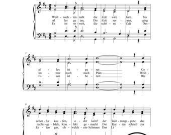 Weihnachten Naht Hymn: Händel Christmas Piano Vocal (German PDF)