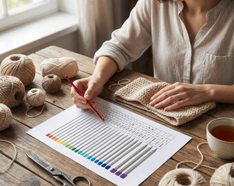 Knitting Needle Size Chart: US, UK & Metric Conversion Guide