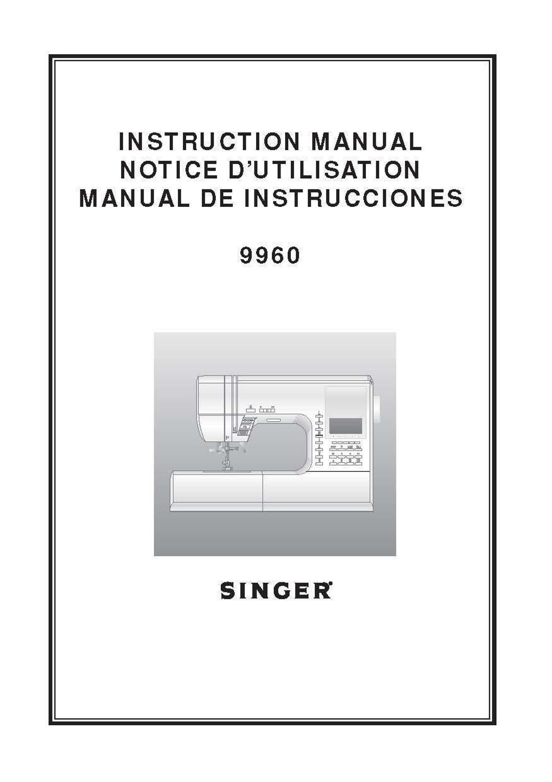 Singer Quantum Stylist 9960 Manualnull