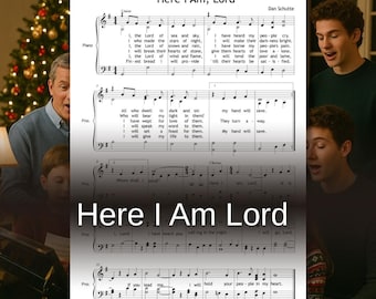 Here I Am Lord Hymn Sheet Music: Dan Schutte SATB Choir with Piano