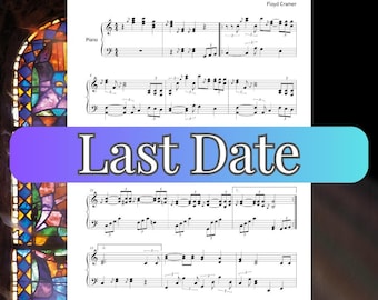 Letztes Datum Klavier Noten: Floyd Cramer Style, Einfach C-Dur