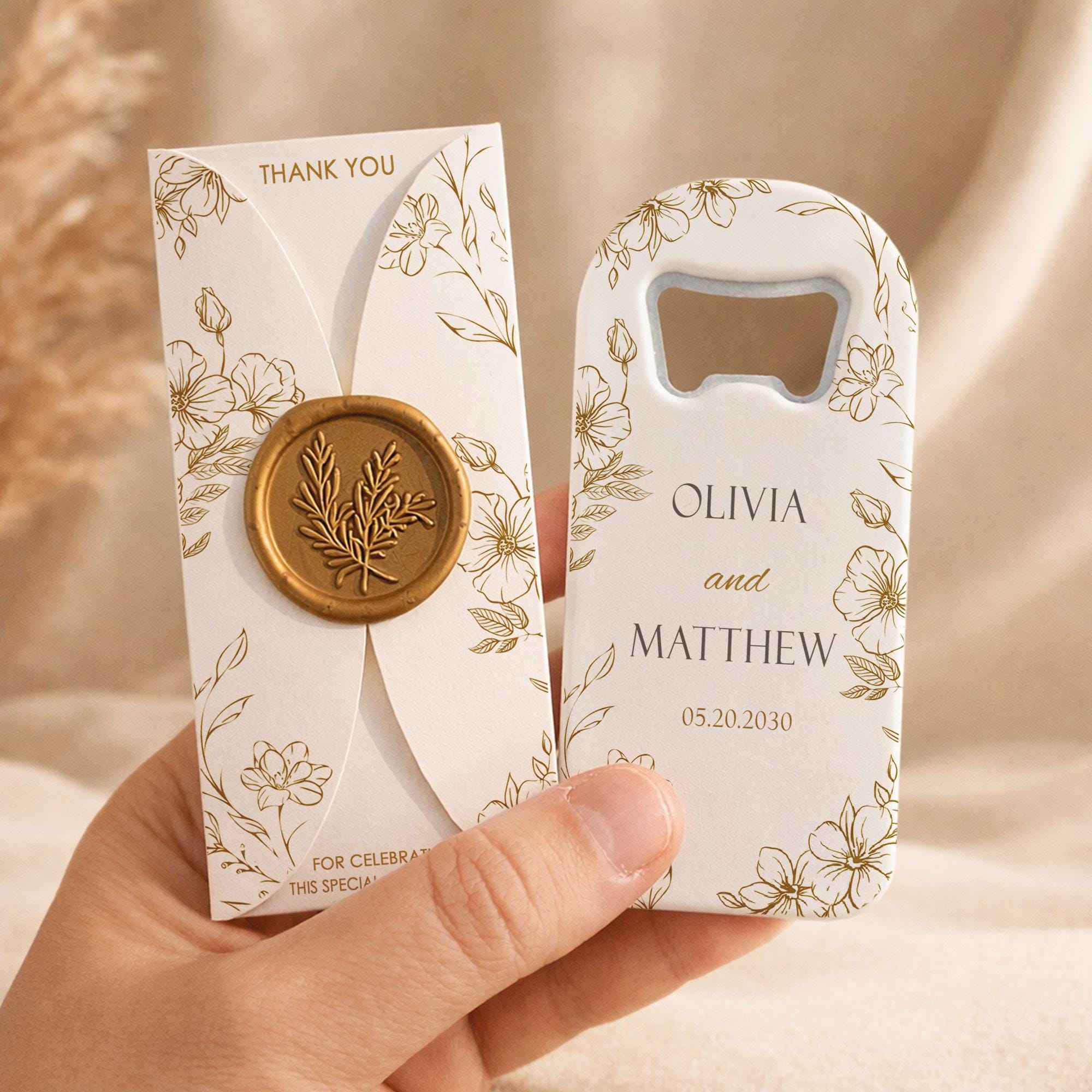 【連絡用】A Wedding Gifts for Swifties 3days Gold Wedding Favors, Opener Magnet : Bridal Shower, Bulk Guest