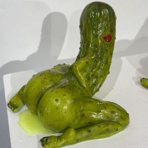 Pickle Back Resin Figure by Cig Neutron Sculpture Hand painted