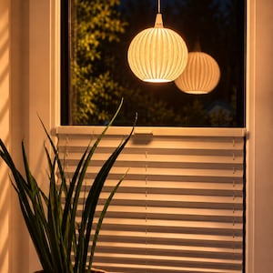 LUNA Lampenschirm für A1 / A1e Sternleuchte – strukturierte Oberfläche – 3D Druck – optional mit Kabel-Set & LED