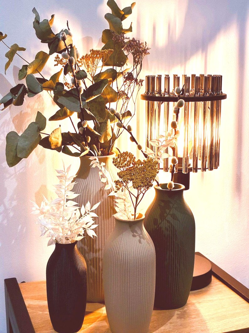 Modern decorative vase 'Elegance' – 3D printed in PLA – 14/18/20/25 cm – 10 colors image 2