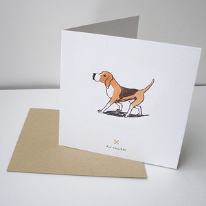 For the Love of Dog Beagle Greetings Card