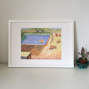 Ibiza Pool - Pool Painting - Swimming - Ibiza - Spain - Alex Chilvers