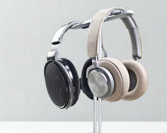 Handmade Universal Double Hanger Headphones Stand – Aluminum Alloy Gaming Headset Holder Non‑Slip Base, Dual Earphone Desktop Display Shelf