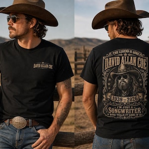 David Allan Coe Tribute T-Shirt | Country Songwriter Memorial Tee