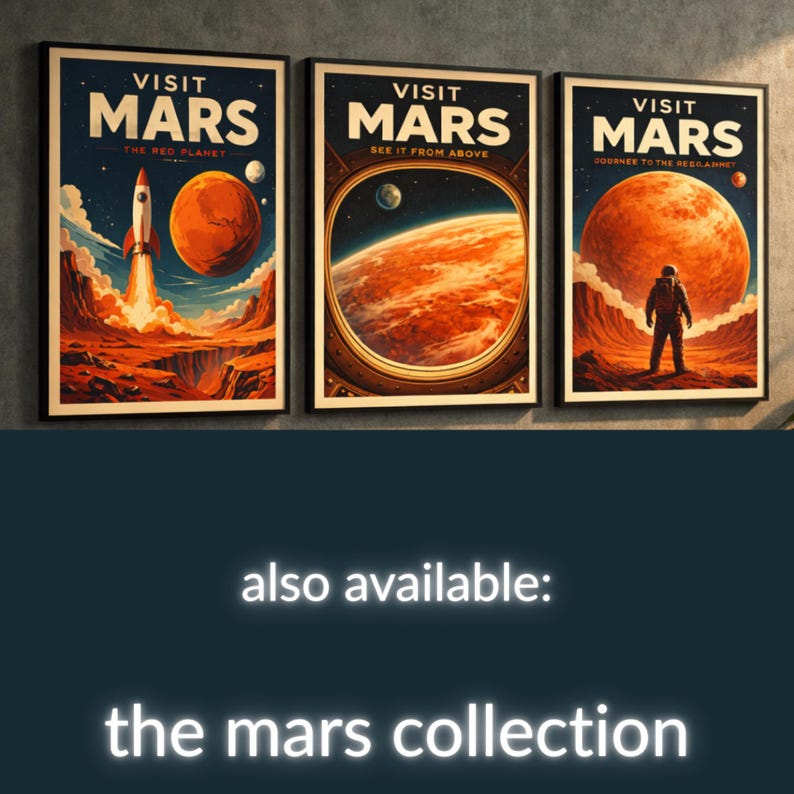 Space Station Retro NASA Poster | ISS Vintage Print | Astronaut Wall ...