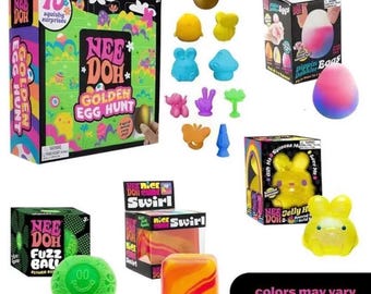 Needoh golden egg hunt blind box squishy cool vintage aesthetic satisfying stress ball