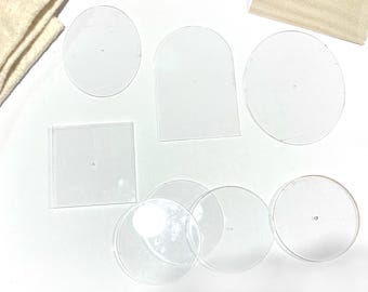 Needlepoint Canvas Templates, acrylic, with center marker