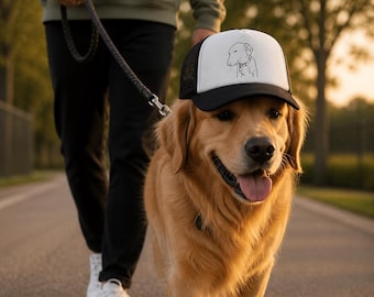Schuimrubberen pet labrador hond | Geborduurde pet voor huisdieren