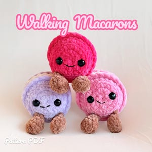 Macaron Crochet Pattern PDF |  No-Sew Amigurumi Plush | Kawaii food | Instant Download