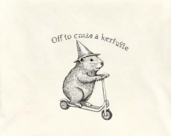 Off To Cause A Kerfuffle Comfort Colors Shirt, Tshirt Silly Animal Mental Health Tee