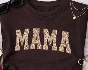 Leopard Mama Shirt, Mothers Day Gift, Mom Tee, Gift For Her