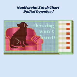 Labrador chocolate: ¡Este perro no caza! Matchbox: Descarga digital del gráfico de bordado