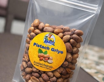 Authentic Haitian Roasted Peanuts- Pistach Griye.