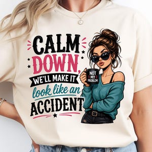 Sarcastic Humor Woman PNG: Funny Sassy Attitude Graphic, Retro Humor Design PNG, Trendy Quote Art (Digital Download)