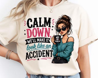 Sarcastic Humor Woman PNG: Funny Sassy Attitude Graphic, Retro Humor Design PNG, Trendy Quote Art (Digital Download)