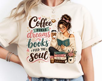 Coffee & Books PNG Cozy Reader Girl PNG: Book Lover Clipart, Reading Aesthetic png, Bookish Lifestyle (Digital Download)