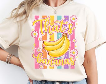 Funny Banana Groovy PNG: Retro Fruit Humor Clipart, Summer Party png, Vintage Yellow Aesthetic (Digital Download)