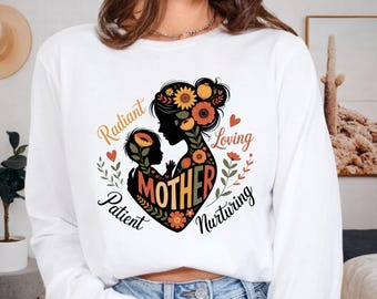 Retro Vintage Floral Mother's Day PNG: Retro Flower Mom Design Mother's Day png Vintage Floral Art (Digital Download)