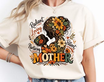 Boho Floral Mama PNG: Boho Flower Design Motherhood PNG Floral Aesthetic Retro Mom Art (Digital Download)